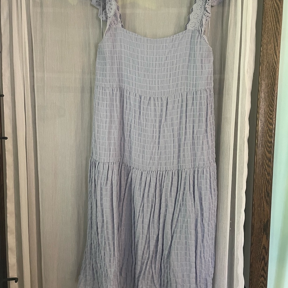 Altar'd State Light Purple Ruffle Strap Dress